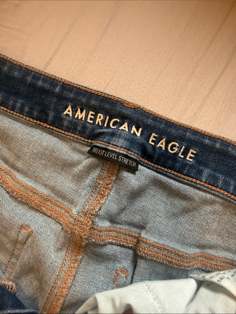 Distressed Women's Blue Ripped Jeans - Picture 3 of 5